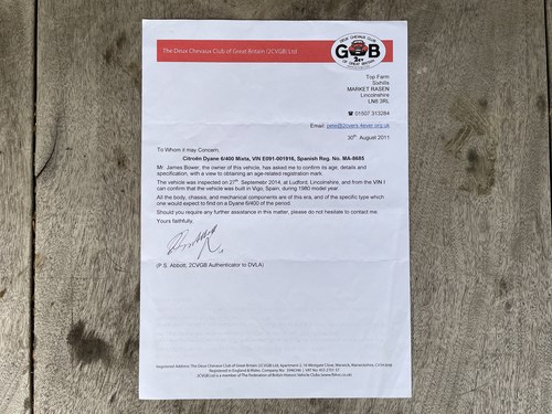 1980 Citroën Dyane Van zum Verkauf (Bild 79 von 87)