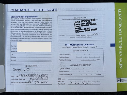 2003 Citroen Saxo VTS In vendita (immagine 129 di 138)