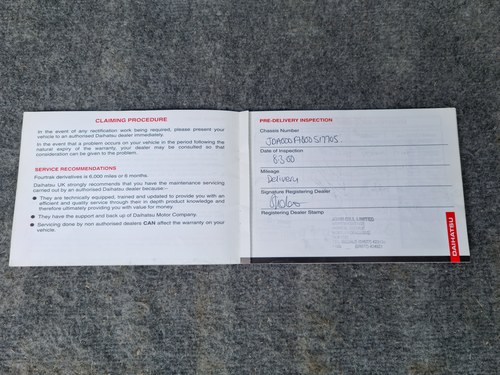 2000 Daihatsu Fourtrak Independent TDX For Sale (picture 99 of 106)