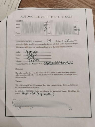 1959 Daimler SP250 Te koop (foto 59 van 60)