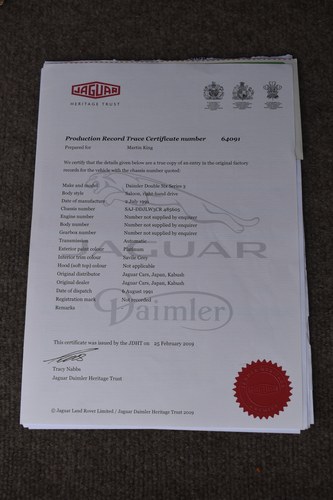 1991 Daimler Double Six Te koop (foto 156 van 193)