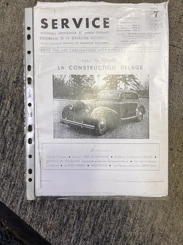 1937 Delage D6-70 In vendita (immagine 125 di 137)