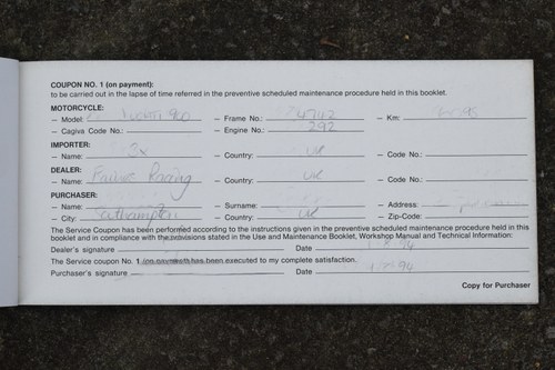 1992 Ducati MK1 Superlight In vendita (immagine 92 di 100)