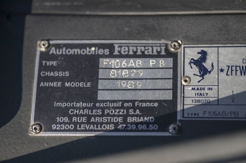 1989 Ferrari 328 GTB Te koop (foto 61 van 139)