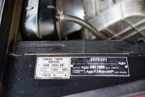 NO RESERVE - 1981 Ferrari 208 GTB For Sale (picture 68 of 89)