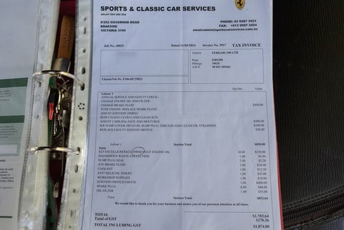 1979 Ferrari 308 GTB En venta (imagen 174 de 200)