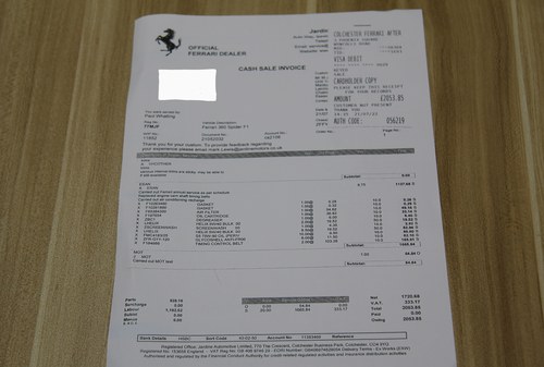 2002 Ferrari 360 Spider (Ex Frankie Dettori) In vendita (immagine 86 di 90)