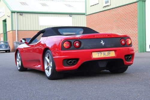 2002 Ferrari 360 Spider (Ex Frankie Dettori) In vendita (immagine 6 di 90)