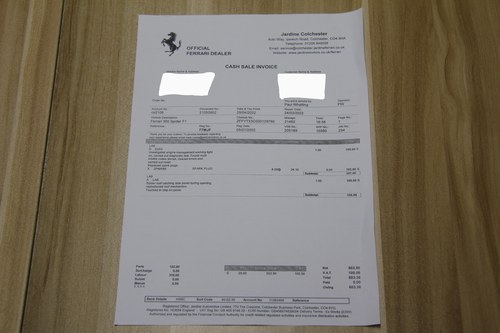 2002 Ferrari 360 Spider (Ex Frankie Dettori) In vendita (immagine 85 di 90)