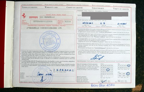 2001 Ferrari 550 Maranello LHD Te koop (foto 124 van 155)
