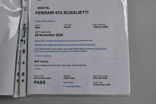 2005 Ferrari 612 Scaglietti In vendita (immagine 130 di 137)