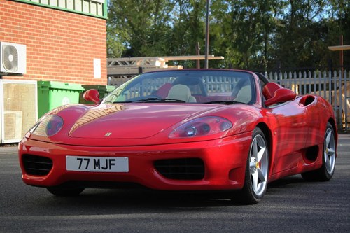 2002 Ferrari 360 Spider (Ex Frankie Dettori) In vendita (immagine 2 di 90)