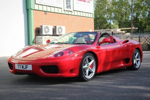 2002 Ferrari 360 Spider (Ex Frankie Dettori) In vendita (immagine 1 di 90)