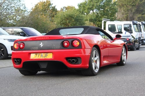 2002 Ferrari 360 Spider (Ex Frankie Dettori) In vendita (immagine 7 di 90)