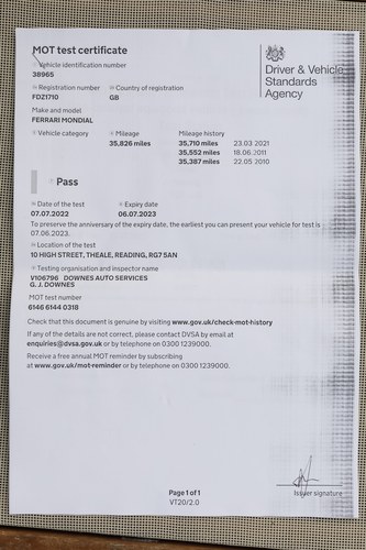 1982 Ferrari Mondial 8 In vendita (immagine 126 di 129)