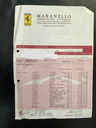 1993 Ferrari Mondial T In vendita (immagine 176 di 195)