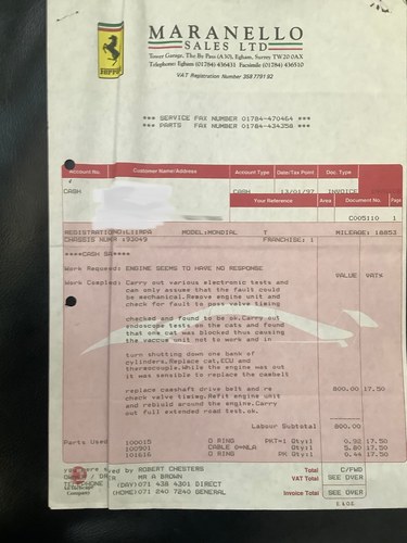 1993 Ferrari Mondial T In vendita (immagine 168 di 195)