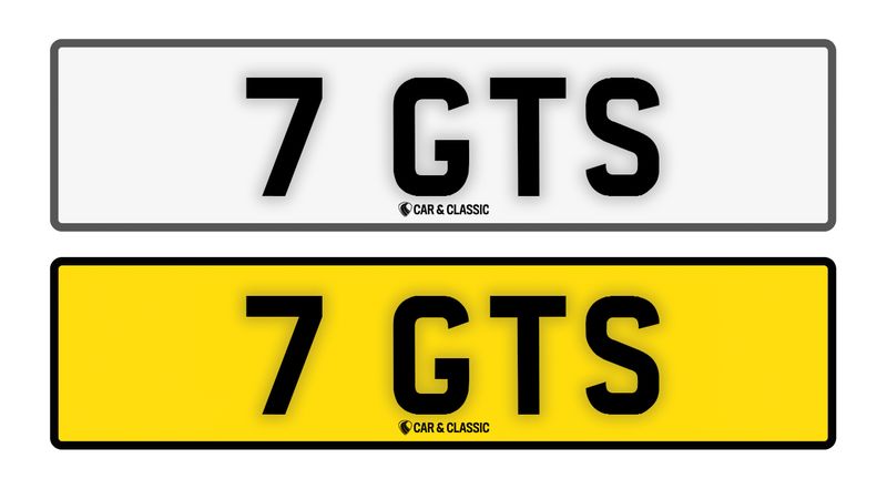 Private Reg Plate - 7 GTS For Sale (picture 1 of 2)