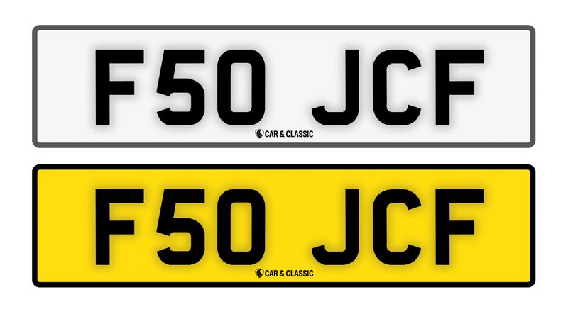 Private Reg Plate - F50 JCF In vendita (immagine 1 di 2)
