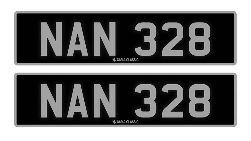 Private Reg Plate - NAN 328 In vendita (immagine 1 di 2)