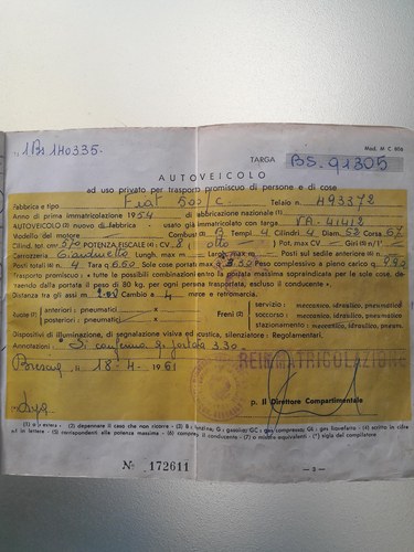 1953 Fiat Topolino Giardiniera à venda (imagem 66 de 71)