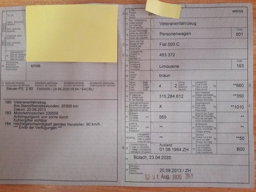 1953 Fiat Topolino Giardiniera à venda (imagem 41 de 71)