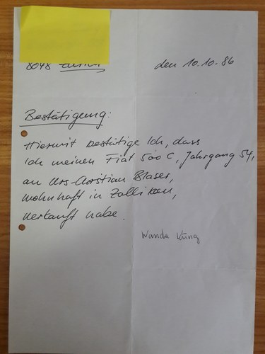 1953 Fiat Topolino Giardiniera à venda (imagem 55 de 71)