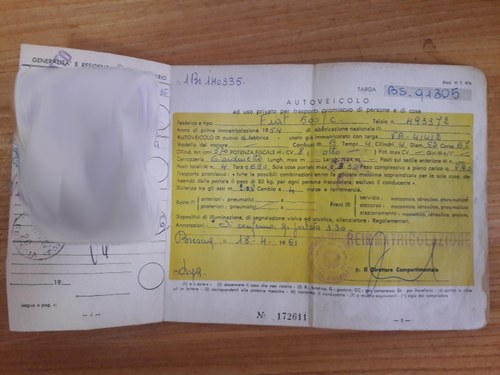 1953 Fiat Topolino Giardiniera à venda (imagem 68 de 71)