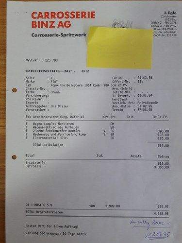 1953 Fiat Topolino Giardiniera à venda (imagem 52 de 71)