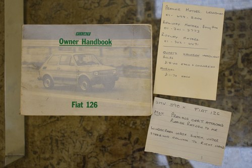 NO RESERVE - 1982 Fiat 126 Personal 4 650 In vendita (immagine 158 di 161)