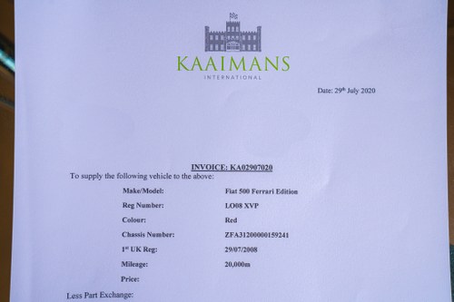 2009 Fiat 500 Ferrari Dealer Edition For Sale (picture 124 of 131)