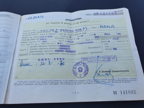 NO RESERVE - 1970 Fiat 500 L In vendita (immagine 64 di 64)