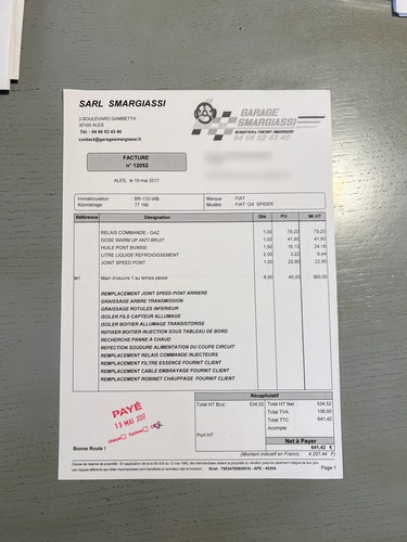 1982 Fiat 124 Spider à vendre (picture 129 of 132)