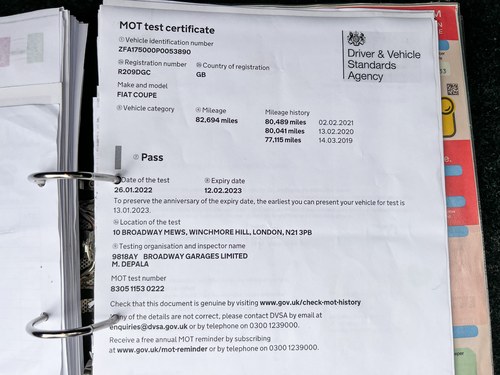 1998 Fiat Coupe 20v Turbo In vendita (immagine 179 di 183)