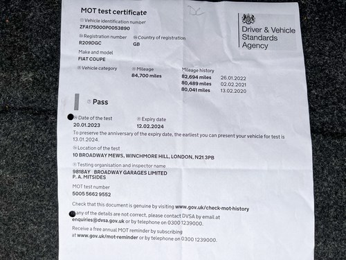 1998 Fiat Coupe 20v Turbo In vendita (immagine 160 di 183)