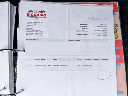 1998 Fiat Coupe 20v Turbo In vendita (immagine 172 di 183)