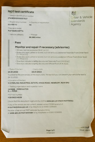 2005 Fiat Barchetta LHD zum Verkauf (Bild 108 von 115)