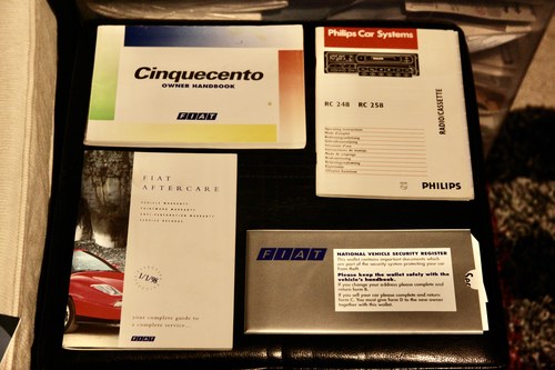 NO RESERVE - 1998 Fiat Cinquecento SX Te koop (foto 102 van 108)