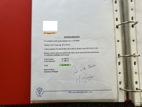 2000 Fiat Coupé 20V Turbo In vendita (immagine 112 di 126)