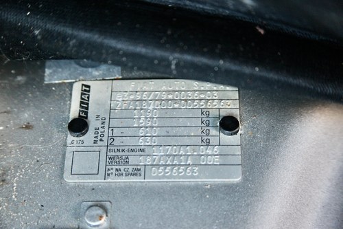 NO RESERVE - 2000 Fiat Cinquecento SX For Sale (picture 66 of 115)