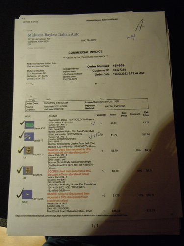 1982 Fiat X 1/9 Five-Speed Te koop (foto 51 van 66)