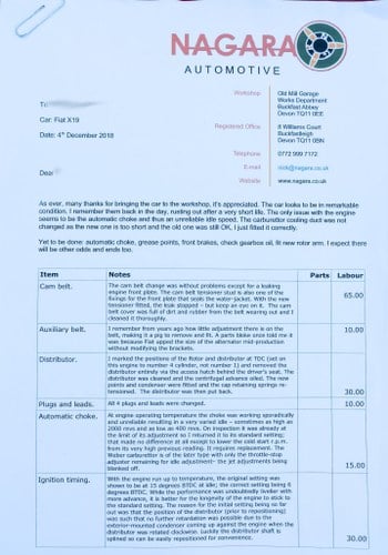 1988 Fiat X1/9 Bertone à venda (imagem 144 de 156)