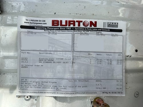 2001 Ford Sierra Cosworth RS500 Thundersaloon – Track Car zum Verkauf (Bild 224 von 247)