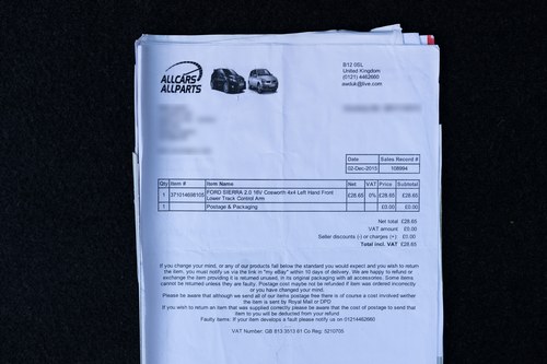 1992 Ford Sierra Sapphire RS Cosworth 4x4 In vendita (immagine 244 di 251)