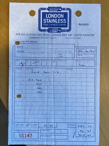 1987 Ford Capri 280 Brooklands For Sale (picture 113 of 115)