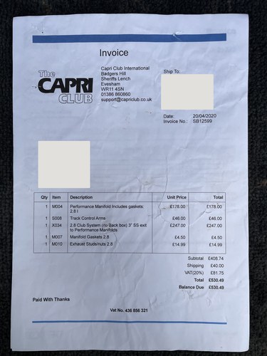1985 Ford Capri 2.8 Injection Special zum Verkauf (Bild 151 von 174)