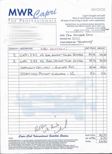 1981 Ford Capri 2.8 injection In vendita (immagine 142 di 143)