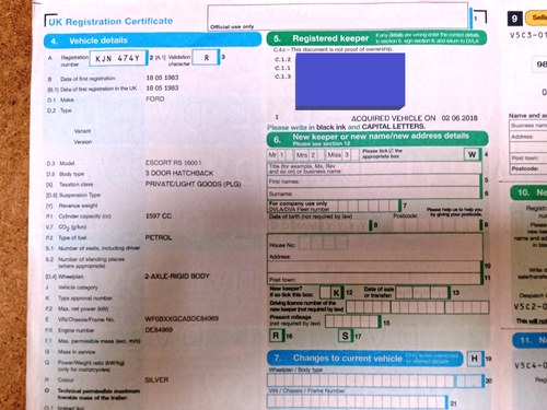 1983 Ford Escort RS1600i zum Verkauf (Bild 108 von 128)
