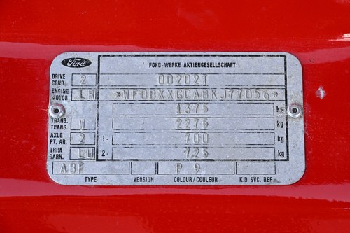 1989 Ford Escort XR3i zum Verkauf (Bild 107 von 130)