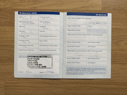 2003 Ford Focus RS In vendita (immagine 129 di 170)